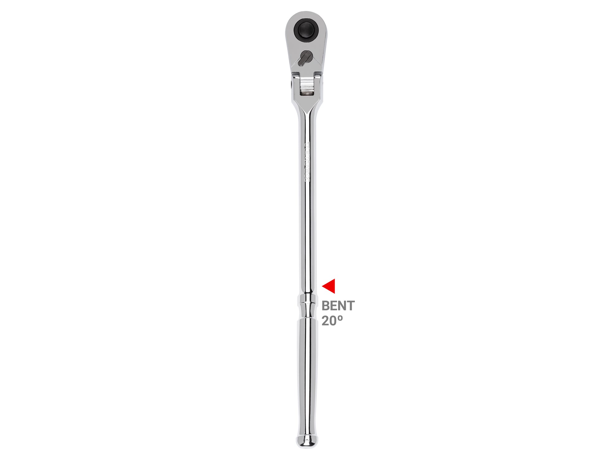 1/2 Inch Drive x 14 Inch Flex Head Quick-Release Bent Handle Long Ratchet