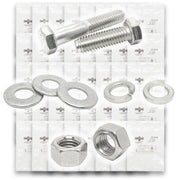 Inch 18-8 Stainless Hex Cap Screws, Hex Nuts, Flat & Lock Washers - 573 PCS
