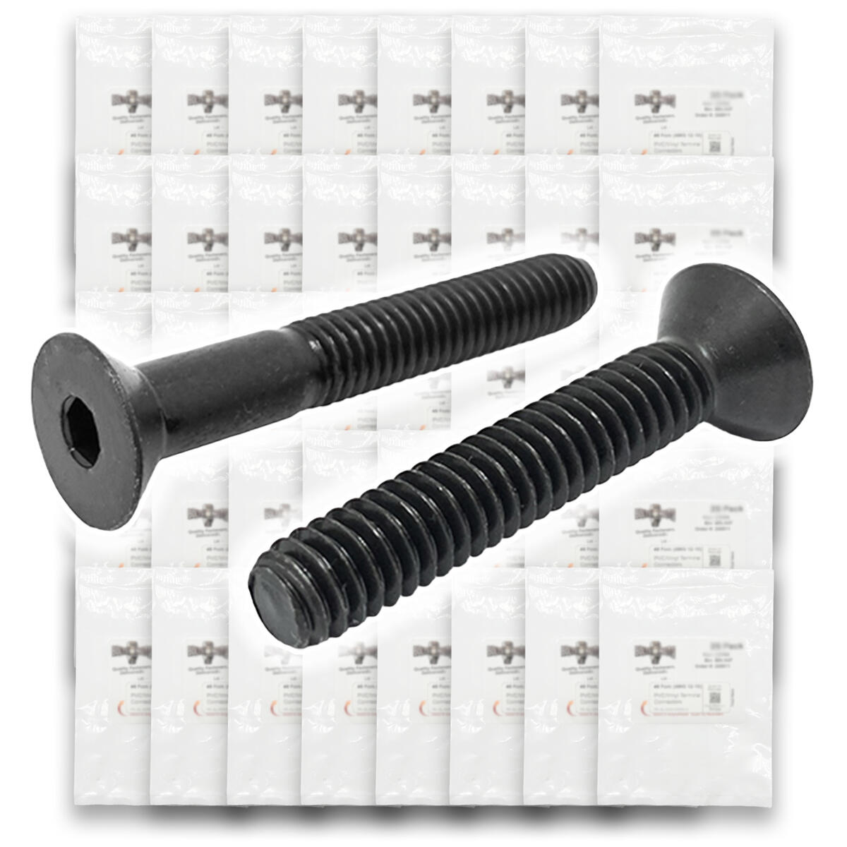 Alloy Flat Socket Head Cap Screws Black Oxide - 904 pcs