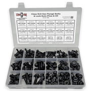 Metric Class 10.9 Hex Flange Bolts & Lock Nuts Assortment - 248 PCS