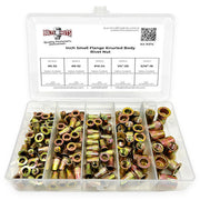 Small Flange Knurled Body Rivet Nut Assortment - 125 PCS