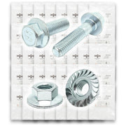 Metric Class 10.9 JIS Hex Flange Frame Bolts & Serrated Nuts Assortment M6-M10 762 PCS