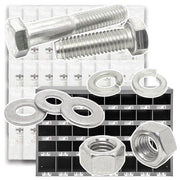 Metric Class A4 Stainless Coarse Hex Cap Screws, Hex Nuts, Flat & Lock Washers - 2012 PCS