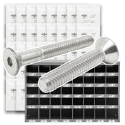 316 Stainless Steel Flat Head Socket Cap Screws - 1656 PCS