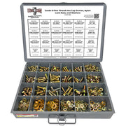 Inch Grade 8 Fine Hex Cap Screws, Nylon Nuts, Flat & Lock Washers - 574 PCS