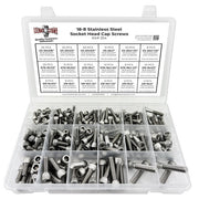 Inch 18-8 Stainless Steel Socket Cap Screws Assortment - 211 PCS