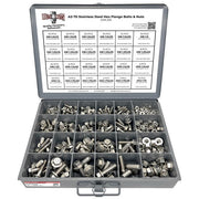 Metric A2 Stainless Steel Hex Flange Bolts & Nuts Assortment - 343 PCS