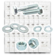 Inch Grade 5 Hex Cap Screws, Hex Nuts, Flat & Lock Washers - 573 PCS