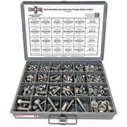 Inch Stainless Steel Serrated Hex Flange Bolts & Lock Nuts Assortment - 371 PCS