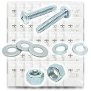 Inch Phillips Pan Head Machine Screws, Hex Nuts, Flat & Lock Washers - 3555 PCS
