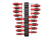 Phillips and Slotted Screwdriver Set with Modular Organizers - 4, 8 Inch Shanks, 17-Piece (#0 - #3, 3 - 8 mm)