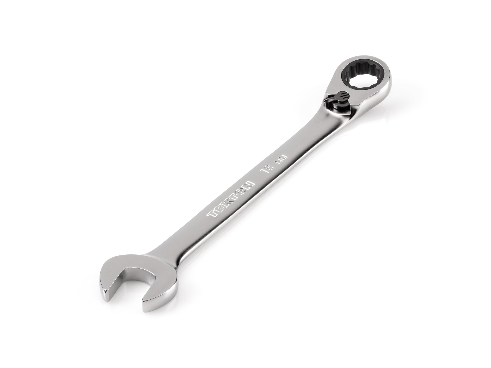 18 mm Reversible 12-Point Ratcheting Combination Wrench