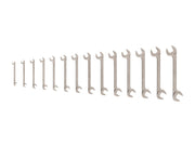 Angle Head Open End Wrench Set, 14-Piece (6-19 mm)