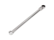18 mm Long Fixed/Flex Head 12-Point Ratcheting Box End Wrench
