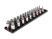 1/2 Inch Drive Hex Bit Socket Set with Rails and Tray, 23-Piece (1/4 - 3/4 in., 6 - 19 mm)
