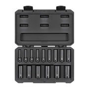3/8 Inch Drive Deep 12-Point Impact Socket Set with Case, 15-Piece (1/4 - 1 in.)