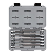 3/8 Inch Drive Long Torx Bit Socket Set with Case, 12-Piece (T10 - T60)