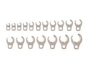 3/8 Inch Drive 6-Point Flare Nut Crowfoot Wrench Set, 18-Piece (8 - 27 mm)