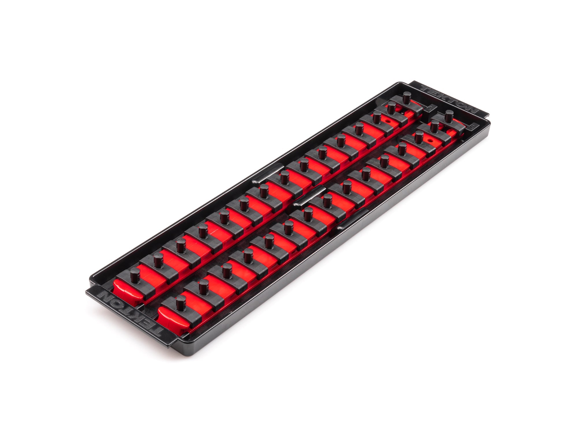 1/4 Inch Drive 2-Rail Socket Organizer Set, Red (30-Tool)