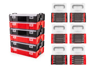 3/8 Inch Drive Long Bit Socket Set with Mini Stacking Tool Boxes (56-Piece)
