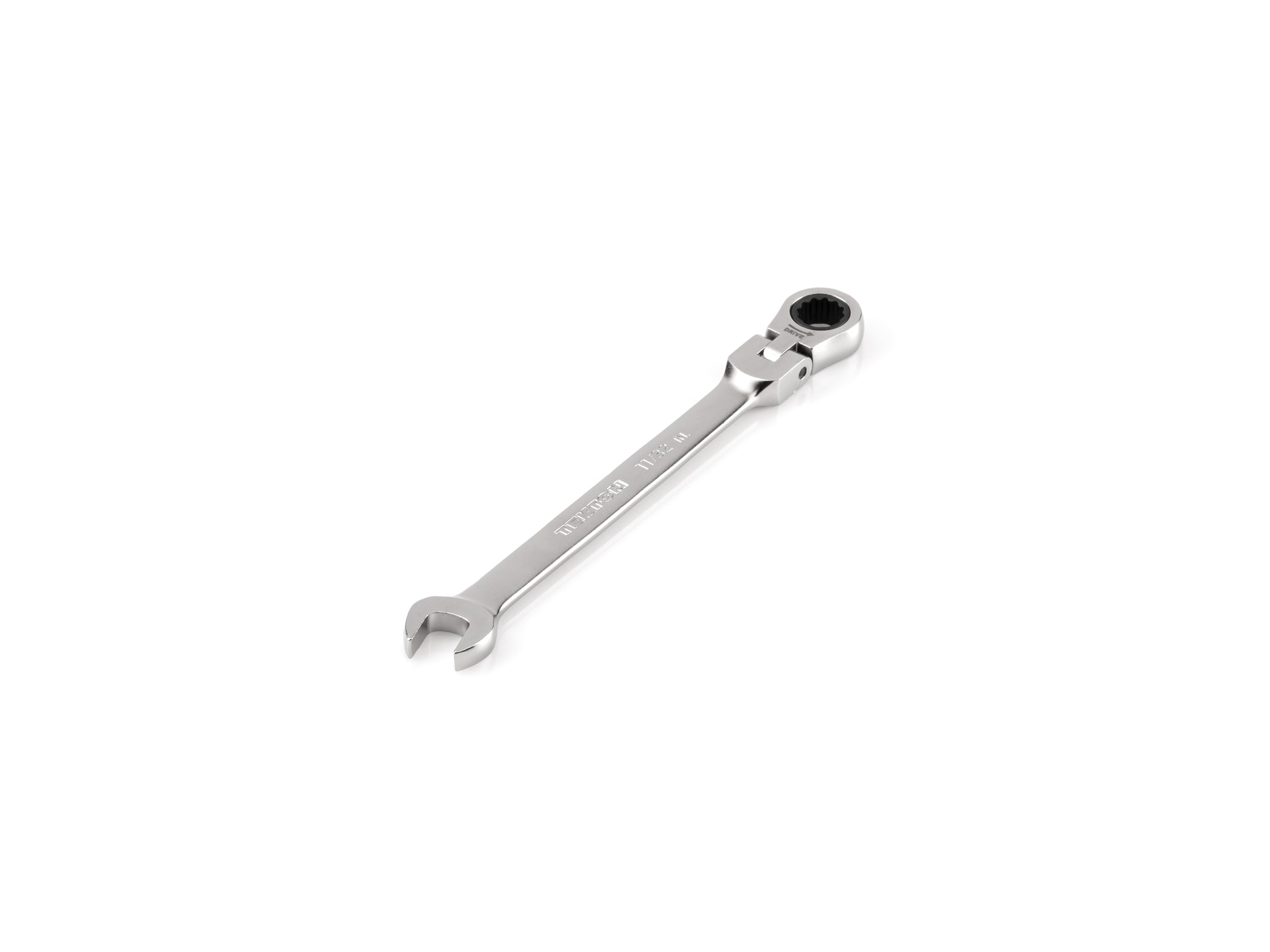 11/32 Inch Flex Head 12-Point Ratcheting Combination Wrench