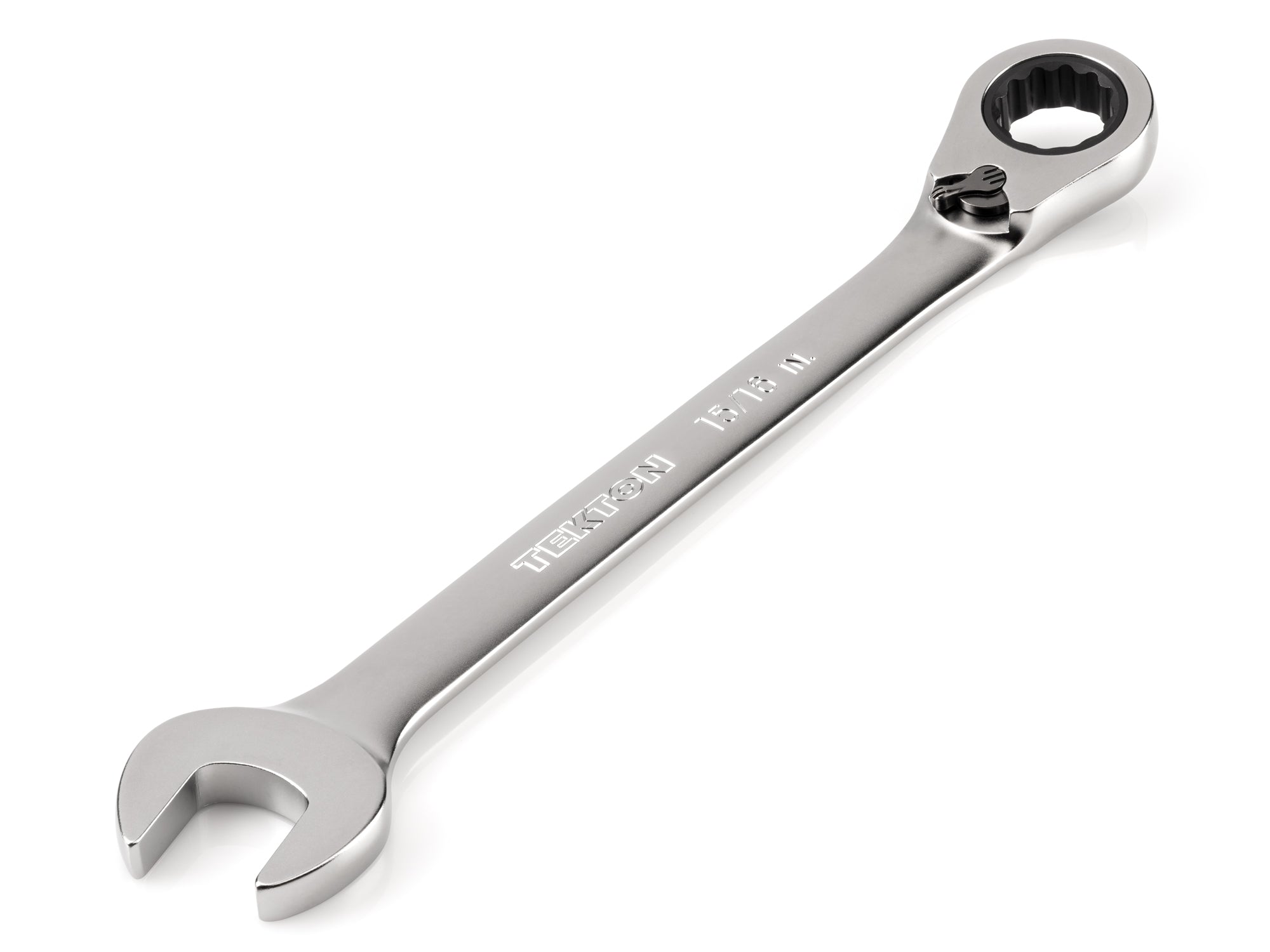 15/16 Inch Reversible 12-Point Ratcheting Combination Wrench