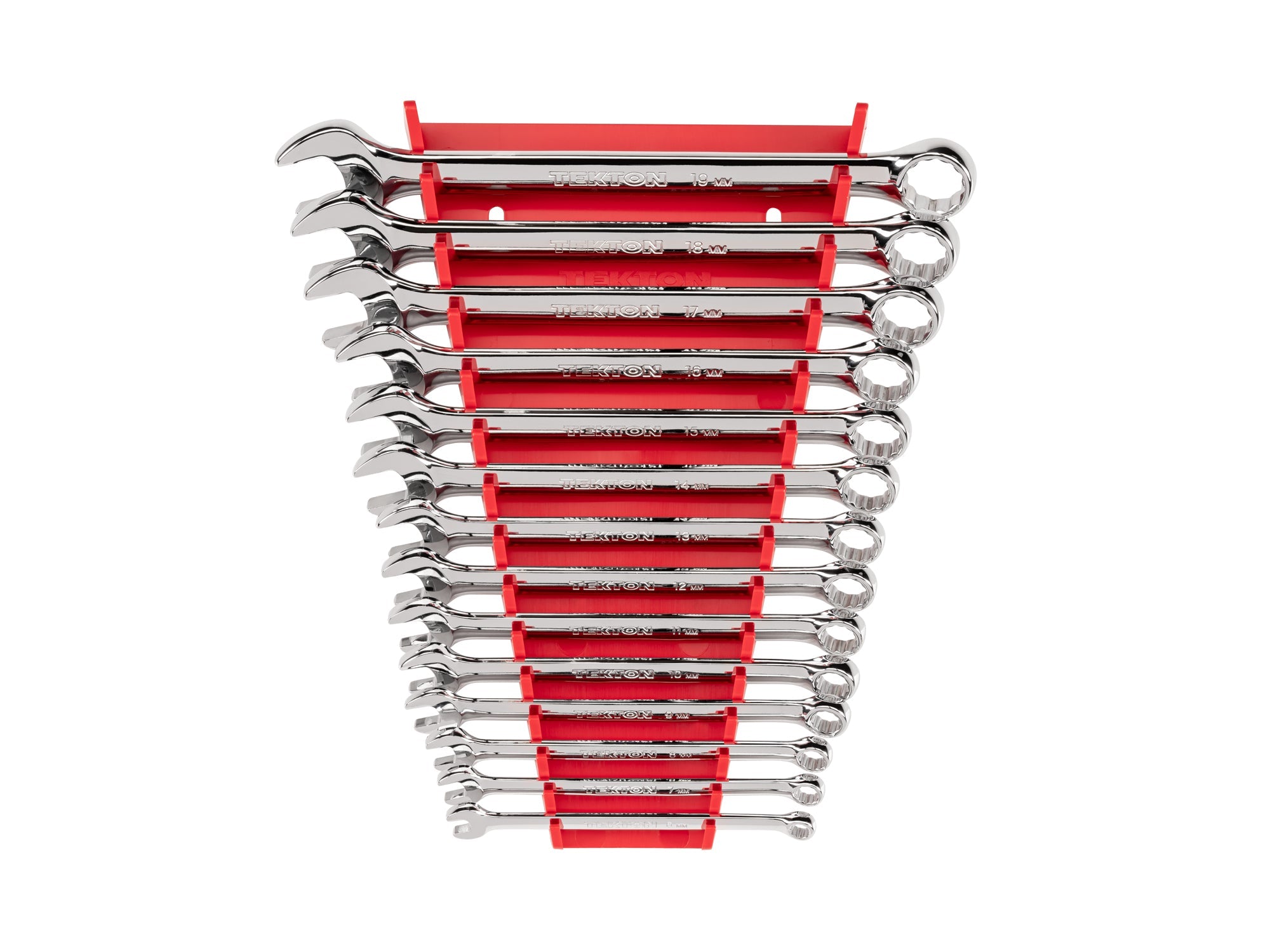 Combination Wrench Set with Rack, 14-Piece (6-19 mm)