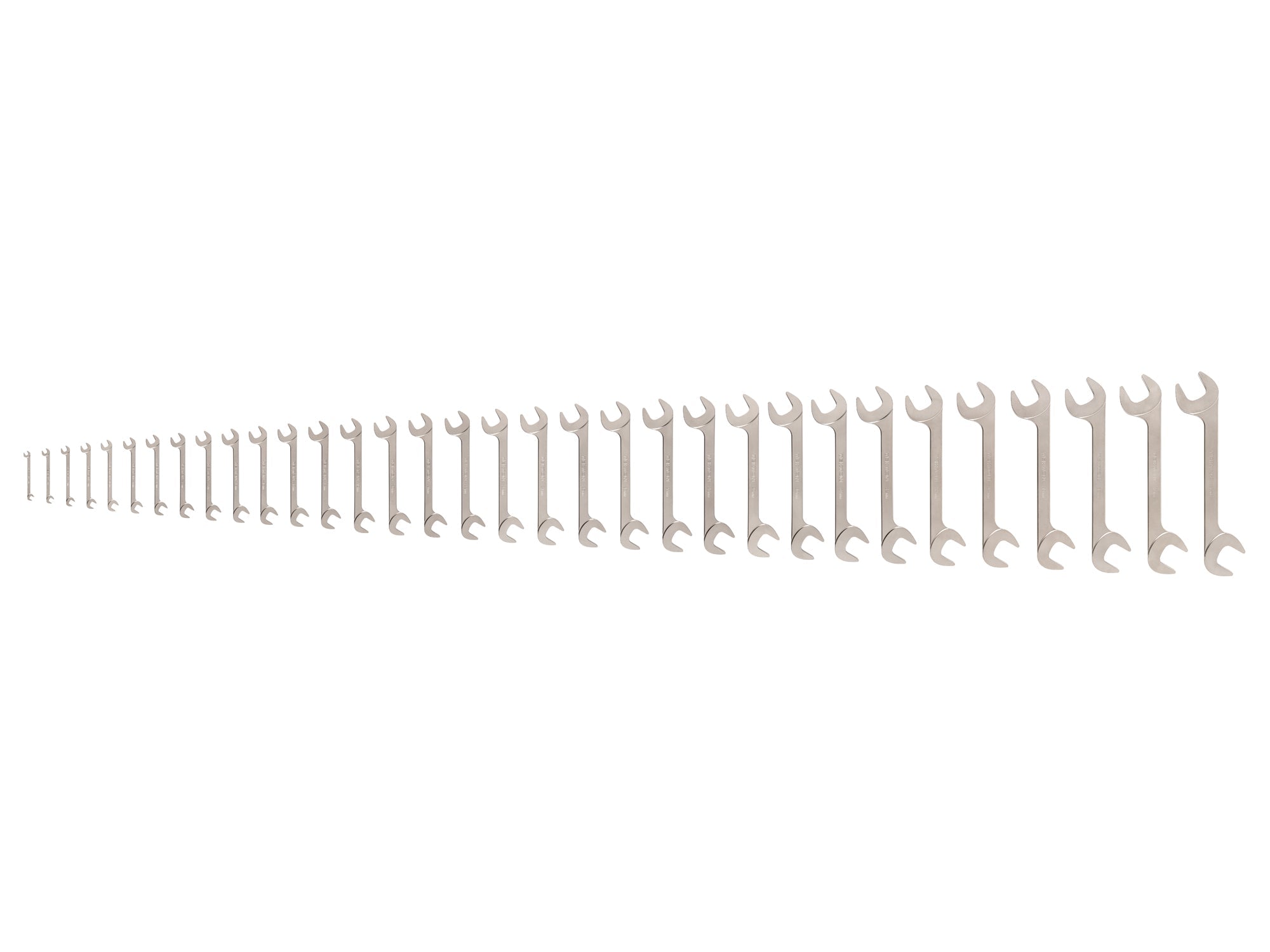 Angle Head Open End Wrench Set, 33-Piece (6-38 mm)