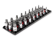 1/2 Inch Drive Hex/Torx Bit Socket Set with Rails and Tray, 32-Piece (1/4 - 3/4 in., 6 - 19 mm, T30 - T80)