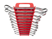 45-Degree Offset Box End Wrench Set with Holder, 11-Piece (6 - 32 mm)