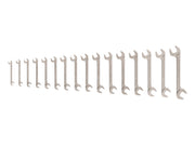 Angle Head Open End Wrench Set, 16-Piece (10-27 mm)
