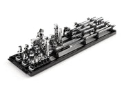 1/4, 3/8, 1/2 Inch Drive Extension and Accessory Set with Rails and Tray (27-Piece)