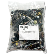 14, 28, or 42LBS Miscellaneous Assorted Bolts, Screws, Flange, Nuts, Pins, Washers, & More! Mystery Pack!