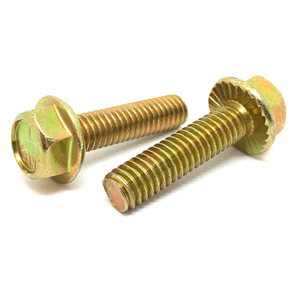 5/16-18X1-1/4"  Grade 5 Serrated Hex Flange Bolts Zinc Yellow