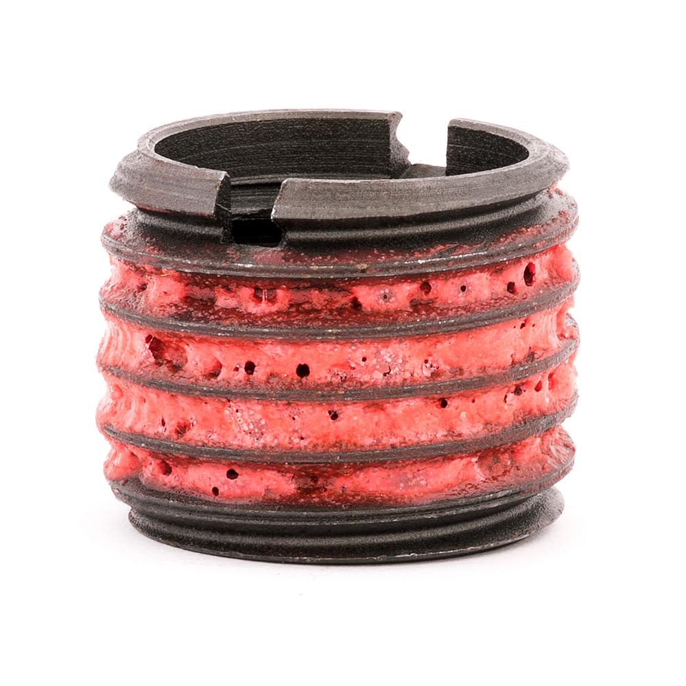 3/4"-10 x 1"-8 Carbon Steel Standard Wall Thread Insert for Metal w/ Red Loctite