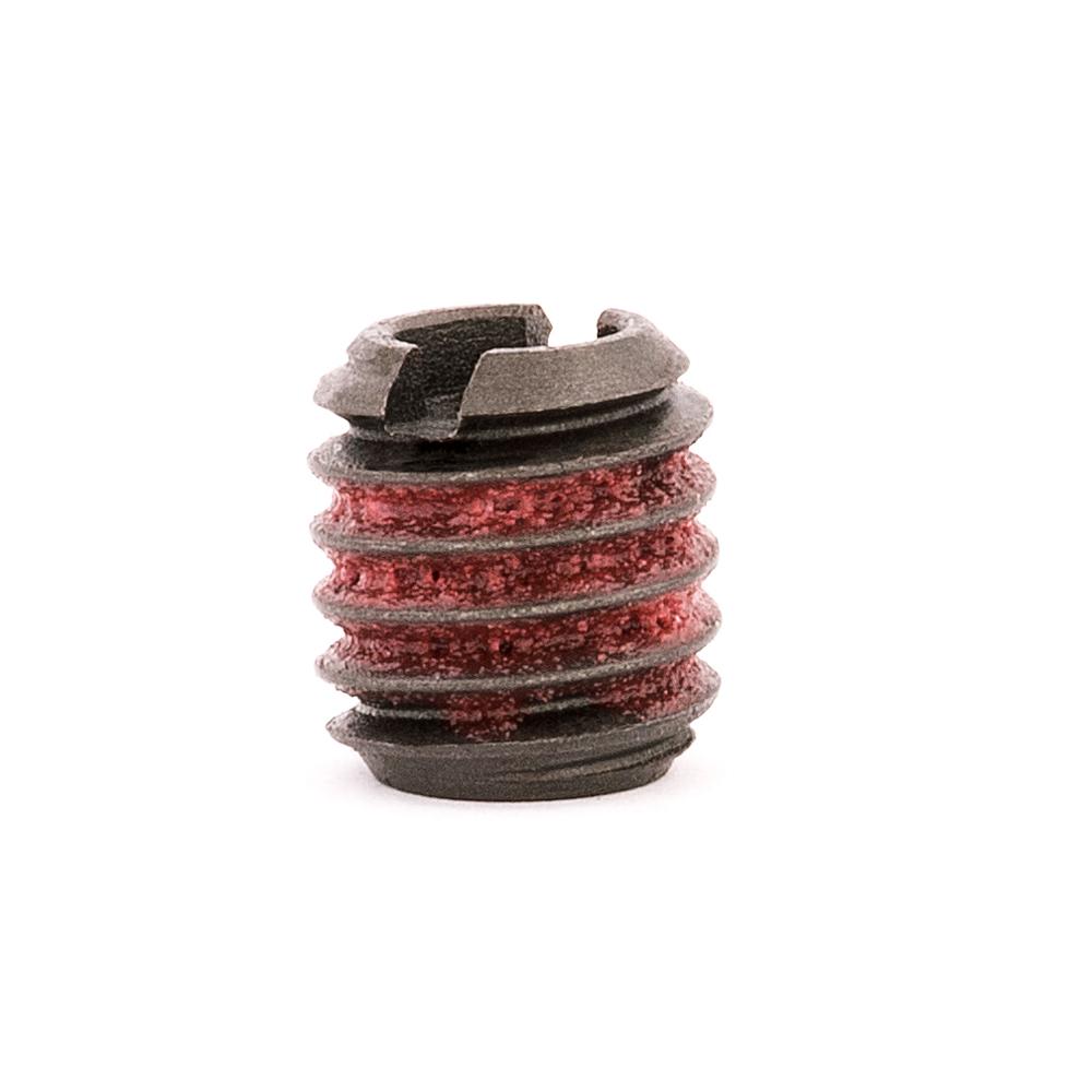 #10-24 x 3/8"-16 Carbon Steel Standard Wall Thread Insert for Metal w/ Red Loctite