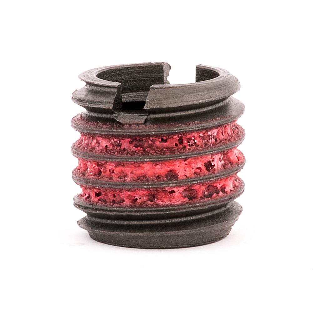 3/8"-16 x 9/16"-12 Carbon Steel Standard Wall Thread Insert for Metal w/ Red Loctite