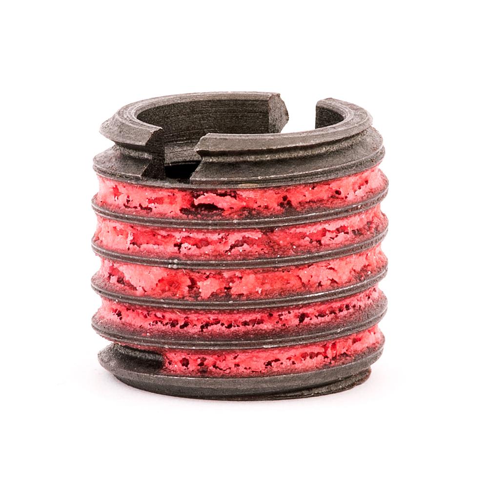 9/16"-18 x 3/4"-10 Carbon Steel Standard Wall Thread Insert for Metal w/ Red Loctite
