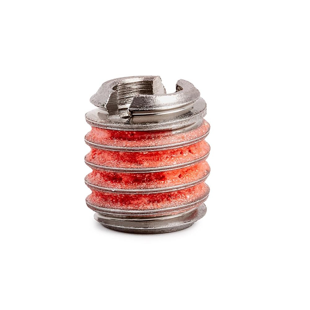 #10-24 x 3/8"-16 Stainless Steel Standard Wall Thread Insert for Metal w/ Red Loctite