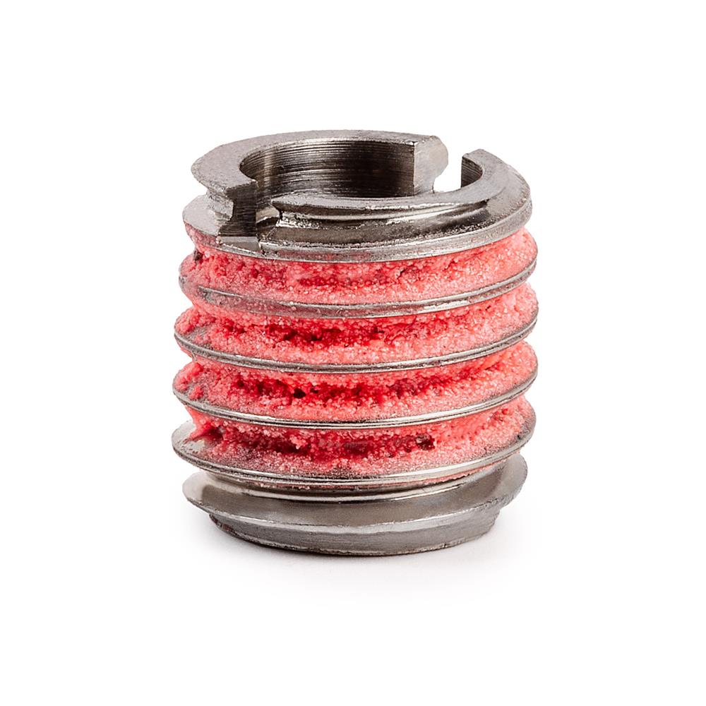 M8-1.25 x M12-1.75 Stainless Steel Standard Wall Thread Insert for Metal w/ Red Loctite
