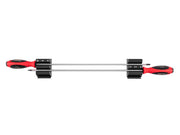 Phillips and Slotted Screwdriver Set with Modular Organizers - 18 Inch Shanks, 2-Piece (#2, 6.5 mm)