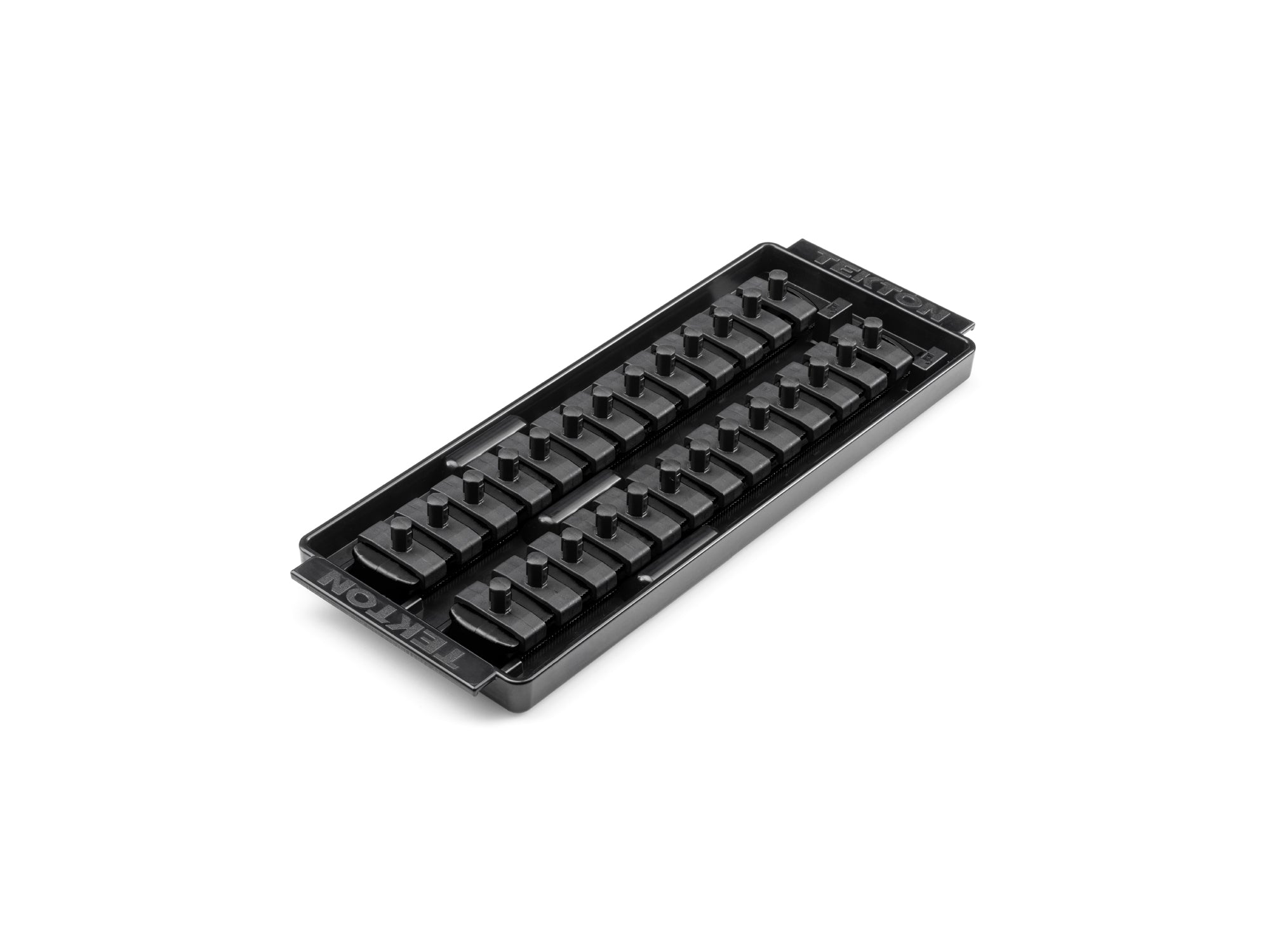 1/4 Inch Drive 2-Rail Socket Organizer Set, Black (26-Tool)