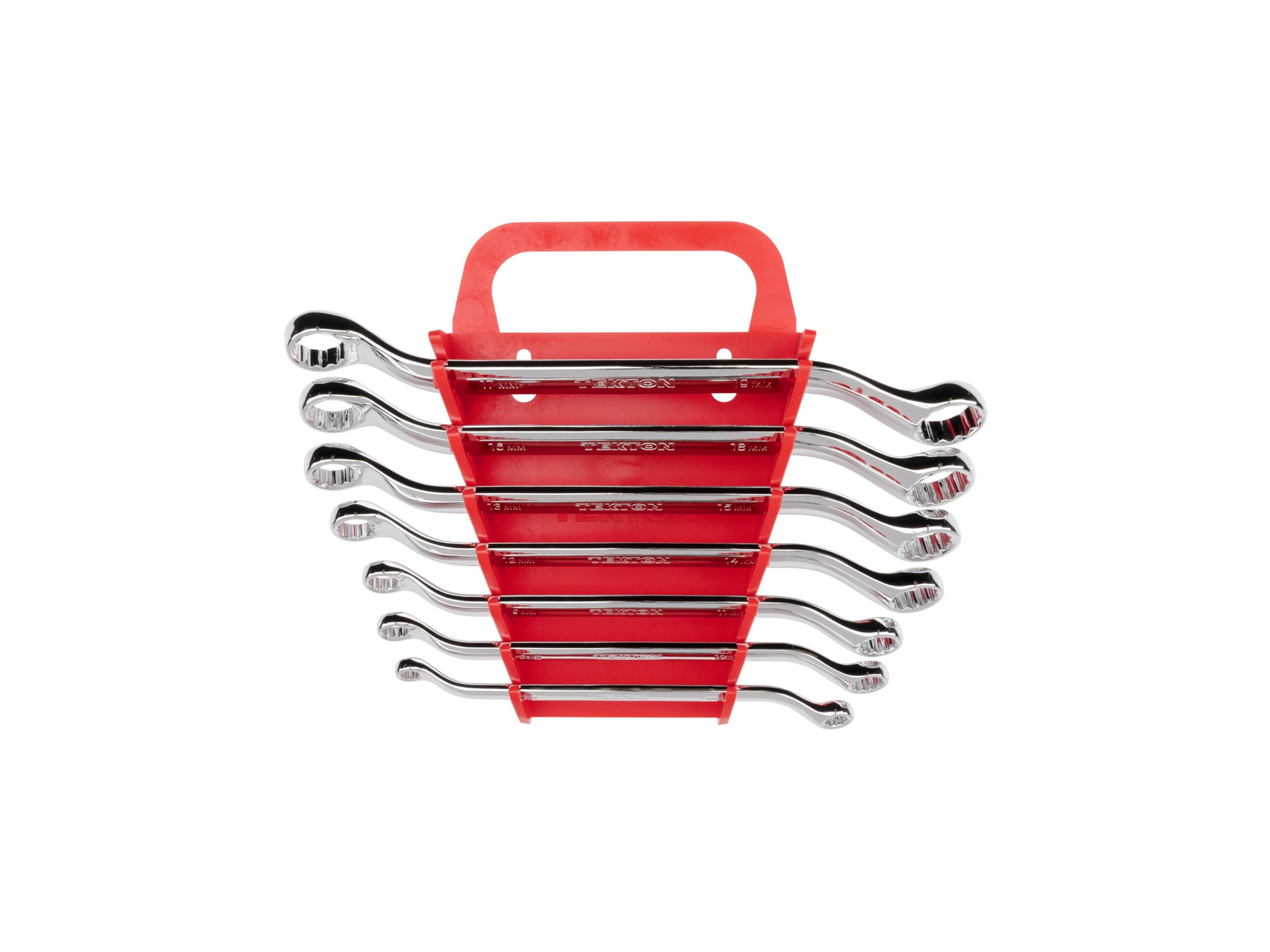45-Degree Offset Box End Wrench Set with Holder, 7-Piece (6 - 19 mm)