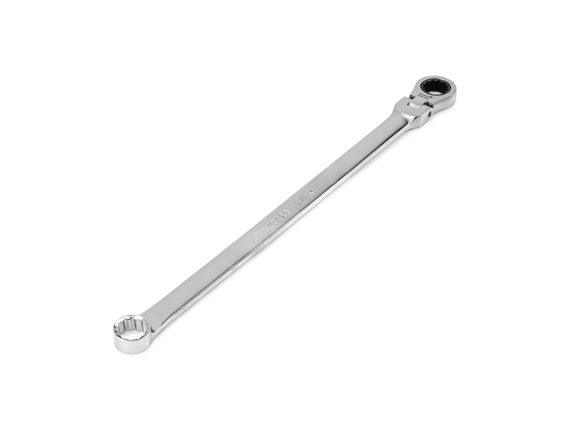 5/8 Inch Long Fixed/Flex Head 12-Point Ratcheting Box End Wrench