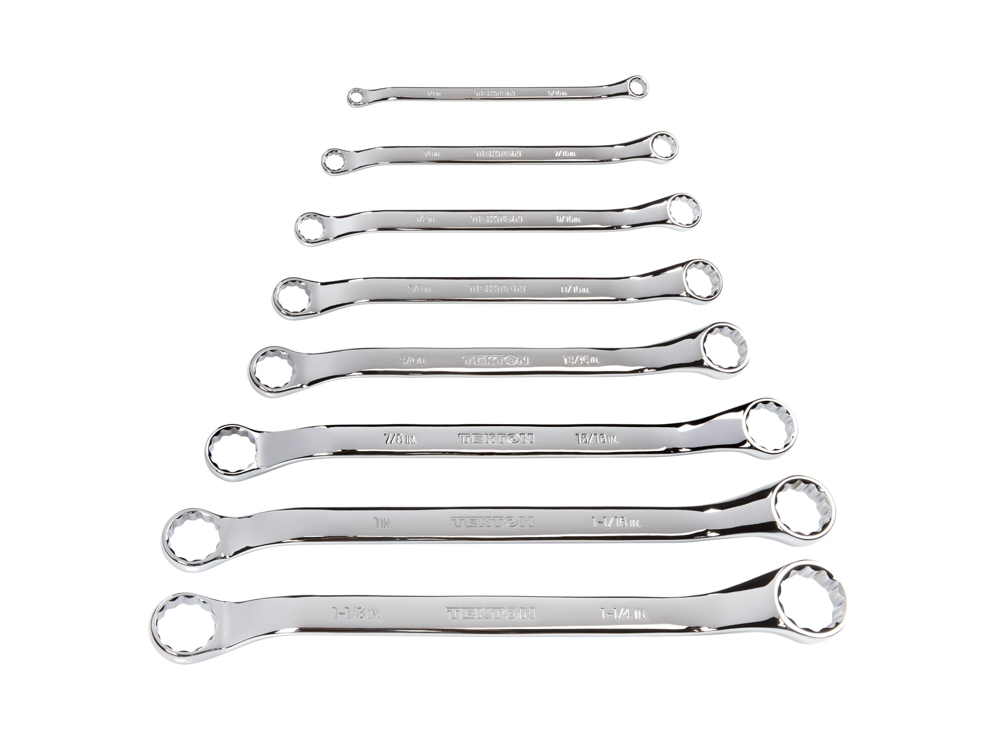 45-Degree Offset Box End Wrench Set, 8-Piece (1/4 - 1-1/4 in.)