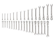 Flex Head 12-Point Ratcheting Combination Wrench Set, 34-Piece (1/4-1 in., 6-24 mm)