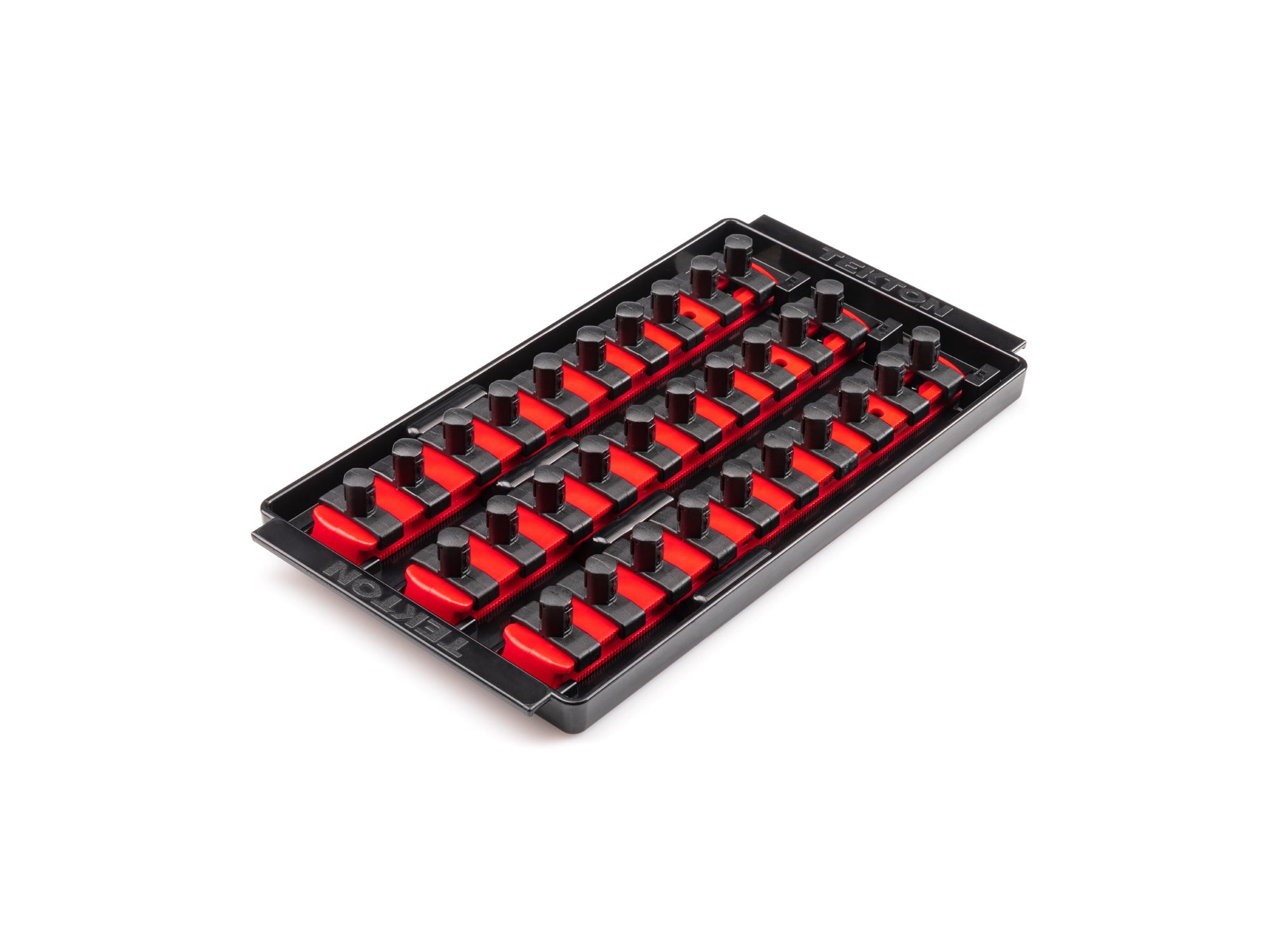 3/8 Inch Drive 3-Rail Socket Organizer Set, Red (30-Tool)