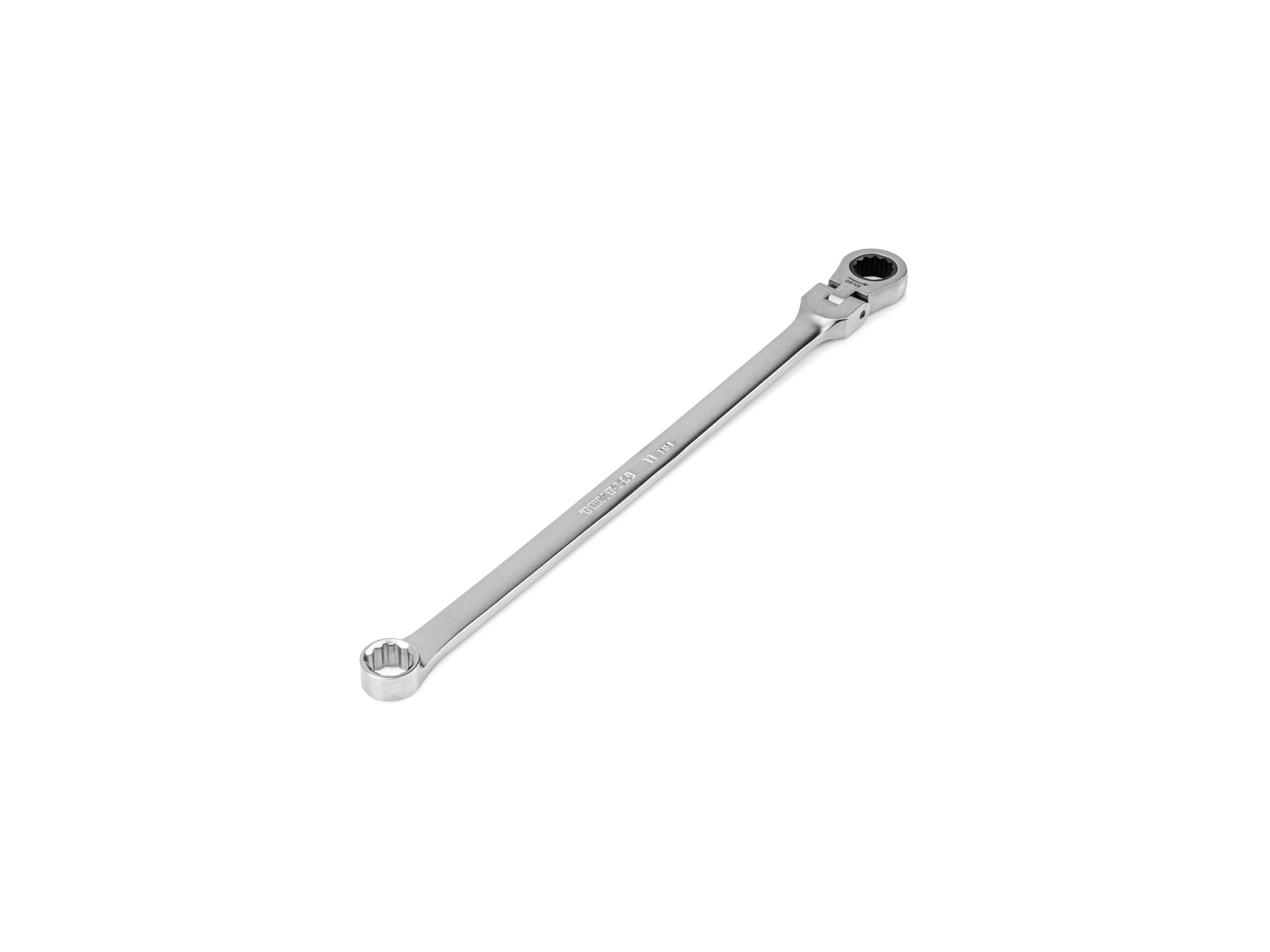11 mm Long Fixed/Flex Head 12-Point Ratcheting Box End Wrench
