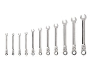Flex Head 12-Point Ratcheting Combination Wrench Set, 11-Piece (1/4-3/4 in.)