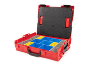 Shallow Stacking Tool Box (L-BOXX 1) with 11-Piece Organizer Bin Set and Lid Insert